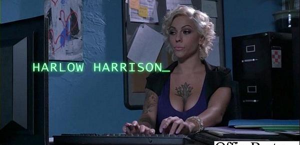 Office Big Tits Girl (Harlow Harrison) Realy Love Hard Baning clip-21